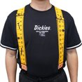 thumbnail image 5 of MELOTOUGH Suspenders For Men Heavy Duty Men's Suspenders 2" Wide Elastic Braces X Shape with Construction Clip Yellow Rule, 5 of 8