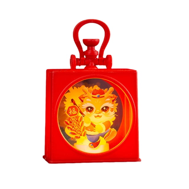 A Chinese New Year Handheld Lantern Decoration For Kids Festival Celebration Portable Light With Battery Included 1Pc