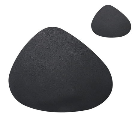 

Homeex Household Anti-scalding Large Leather Table Mat Black 1PCS