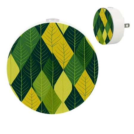 

YZUOUZY Night Light Night Lights Bedside Lamps Set of 2 Palm Tree Plants Leaf