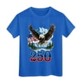 thumbnail image 4 of Staki Independence Day Children'S Shirt Patriotic T-Shirts Toddler Girls 4th of July Shirts Summer Tees Kids American Flag Tops 2T,3T,4T(Blue,13-14 Years), 4 of 5