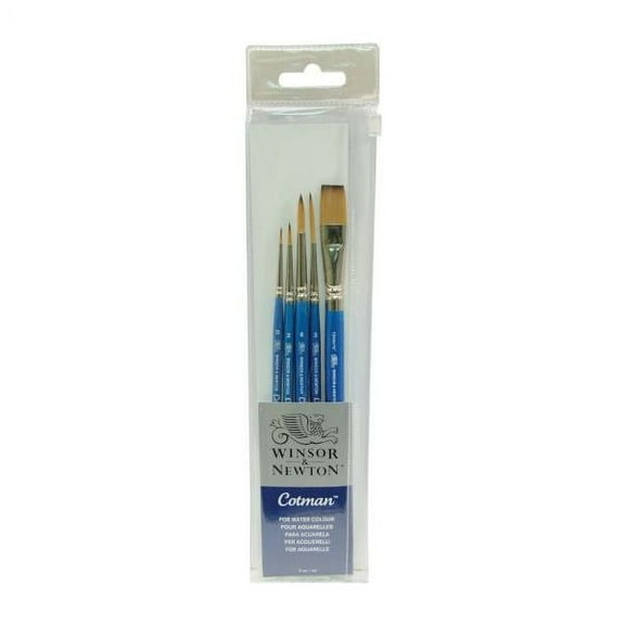 Winsor & Newton Cotman Watercolor Paint Brush Set, 5 Pieces