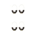thumbnail image 1 of Pendientes en forma de U con estampado de leopardo Minnieouse joyería geométrica de moda, 1 of 6
