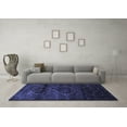 thumbnail image 3 of Ahgly Company Machine Washable Indoor Rectangle Persian Blue Traditional Area Rugs, 3' x 5', 3 of 4
