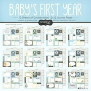 Scrapbook Customs Baby Boy First Months Scrapbooking Kit