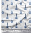 thumbnail image 1 of Soimoi Crepe Silk Fabric Leaves & Floral Block Print Sewing Fabric Yard 42 Inch Wide, 1 of 3