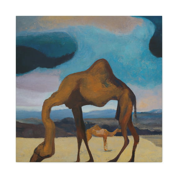 Camel in the Desert - Canvas