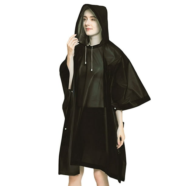 Poncho impermeable para lluvia al aire libre para senderismo y lluvia para adultos para mujeres y hombres