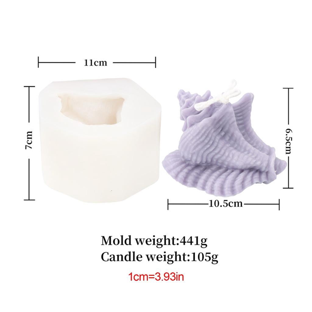 Osdhezcn Conch Shape Candle Molds Silicone Molds Resin Ornaments Mold for Making Candle