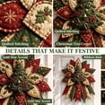 thumbnail image 6 of Festive Quilted Christmas Door Hanging DIY Sewing Kit，Scarlet Cardinal Song | 3D Padded Patchwork Sewing Set for Beginners, DIY Christmas Fabric Wall Hanging Kit, 6 of 8