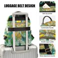 thumbnail image 4 of JIALIOU Mini Backpack Purse for Women Quilted Casual Daypack Small Travel Shoulder Bag, Abstract Yellow Green Floral Stained Glass, 4 of 7