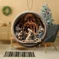 thumbnail image 5 of Luxcidy 3 Inch Christmas Nativity Scene Ornaments Christian Acrylic Ornament, Nativity Scene Christmas Tree Decorations, for Xmas Tree Holiday Winter Home Decor Religious Gift for Family, 5 of 7