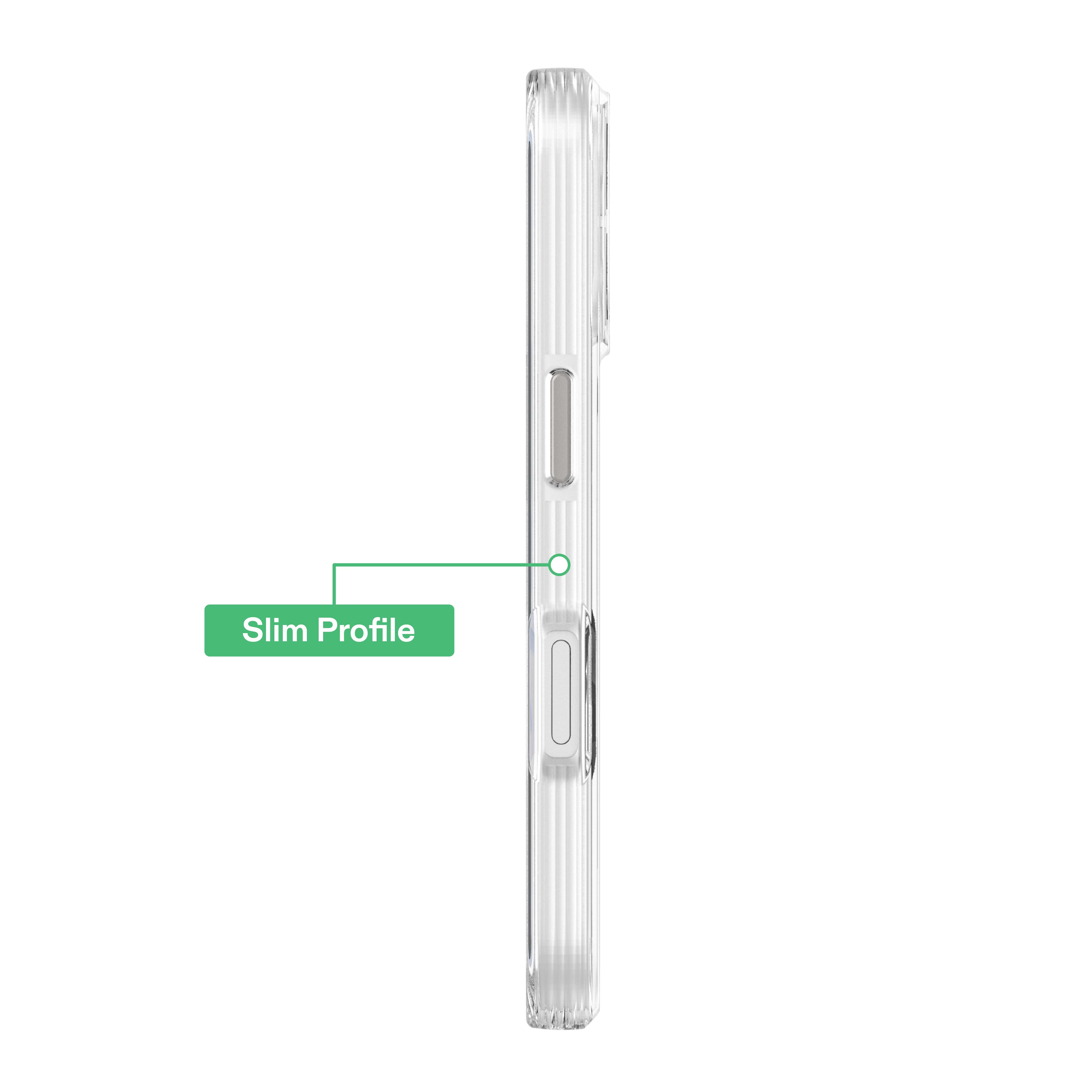 onn Phone Case for iPhone 17, MagSafe Compatible - Clear Iridescent