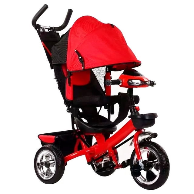 Triciclo 3 en 1 Lee Monde Con Luz Rojo