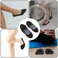 thumbnail image 2 of Pantuflas plegables portátiles para mujer, de 24,5 cm, para viaje, interiores, de algodón, con suela silenciosa, talla única (negro), 2 of 6