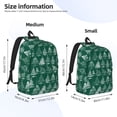 thumbnail image 2 of Disketp Christmas Trees print Canvas Backpack Lightweight Travel Daypack Student Rucksack Laptop Backpack-Small, 2 of 5