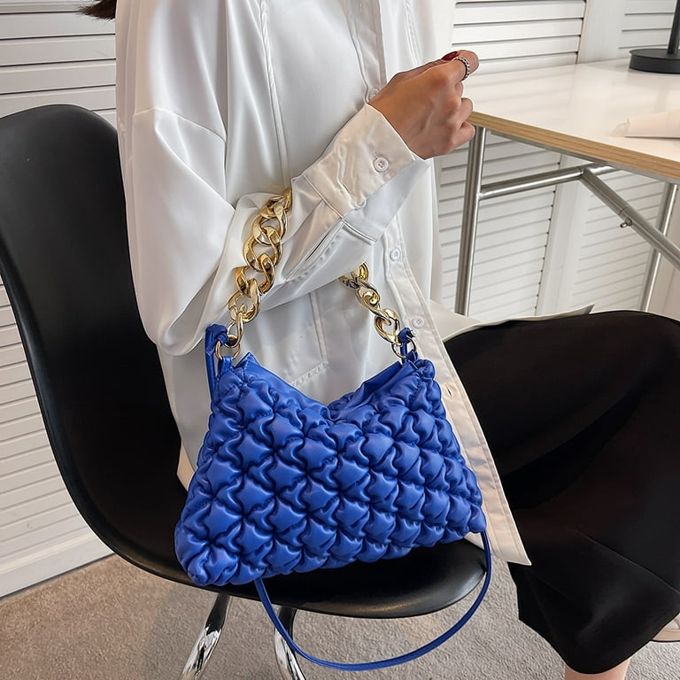 Fashion Designer Pleated Shoulder Bag High Capacity Handbags For