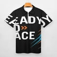 thumbnail image 3 of Ready to Race Men Zipper T-shirt Summer Casual Short Sleeve T-shirt Top, 3 of 7