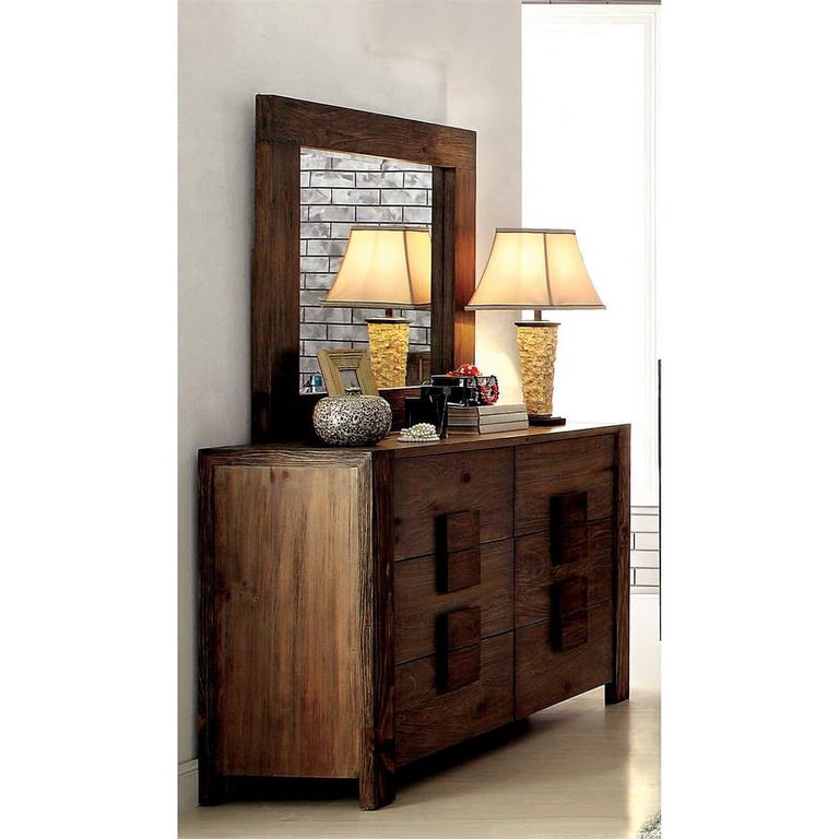 brown dresser with mirror walmart Ashley Furniture Covetown Dark Brown Dresser and Mirror (Online Special Price) main image 1