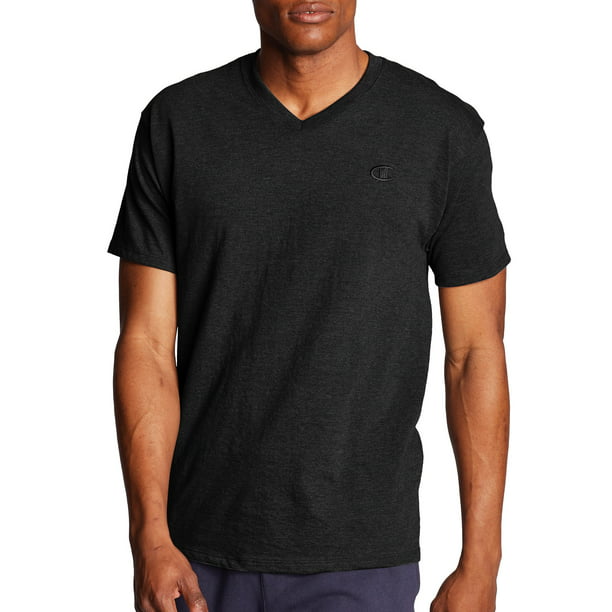 Champion Men's Classic V-Neck T-Shirt, Sizes Mens Tee Walmart.com