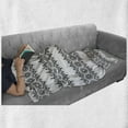 thumbnail image 6 of Oriental Soft Flannel Fleece Throw Blanket, Black White Mandala Design Floral Elements Monochrome Tattoo Pattern South, Cozy Plush for Indoor and Outdoor Use, 70" x 90", White Black, by Ambesonne, 6 of 6