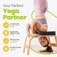 thumbnail image 3 of Yoga Headstand Bench, Stand Yoga Chair for Balance Training, Core Strength Building, Upside Down Chair for Relaxation, Handstand Trainer Inversion Chair for Home Gym (Chocolate Black), 3 of 10