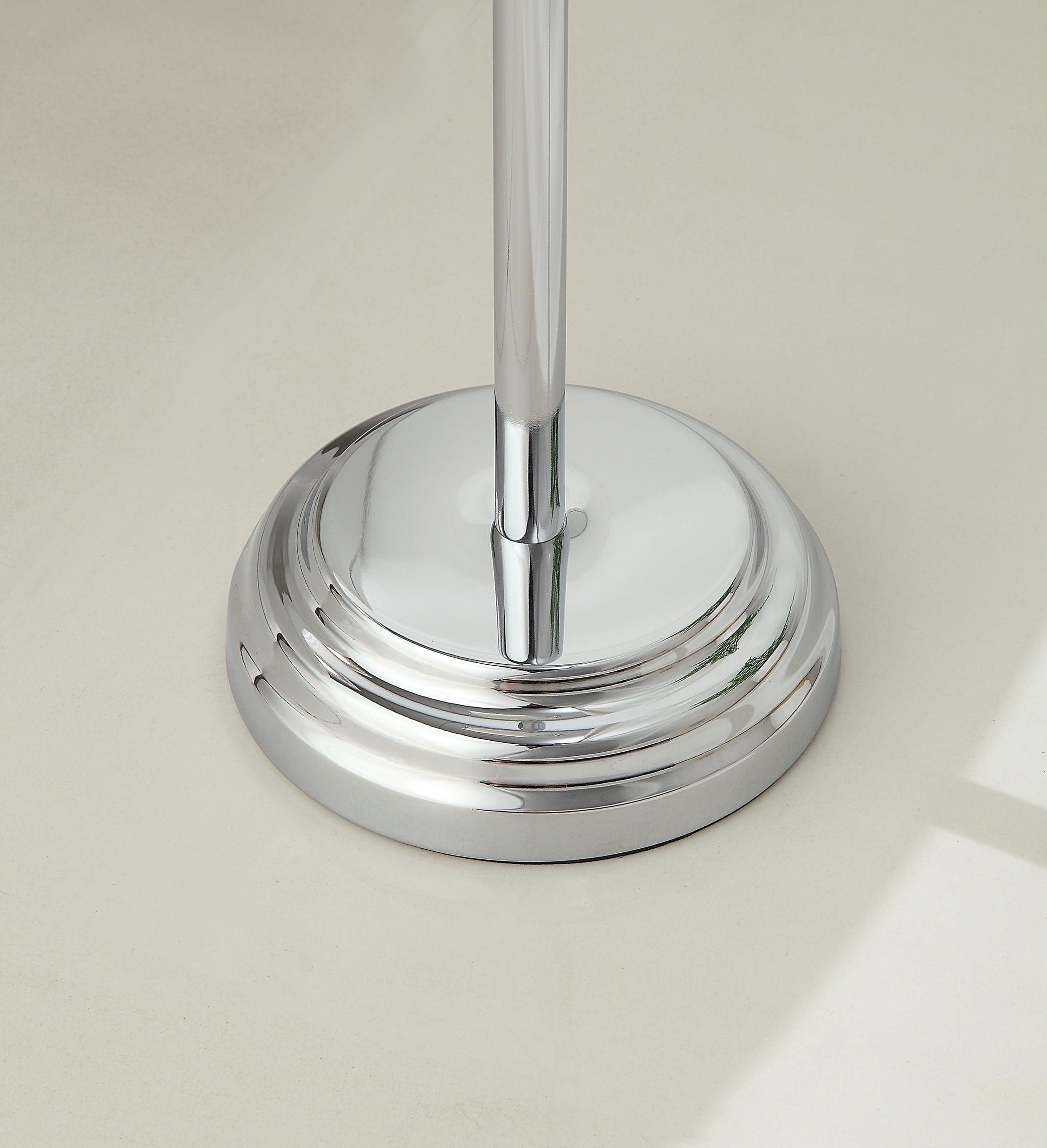 SunnyPoint Classic Free Standing Toilet Tissue Paper Roll Holder Stand; Chrome