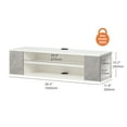 thumbnail image 5 of Wall Mounted Floating TV Stand,Modern Media Console Storage Shelf,Gray, 5 of 7