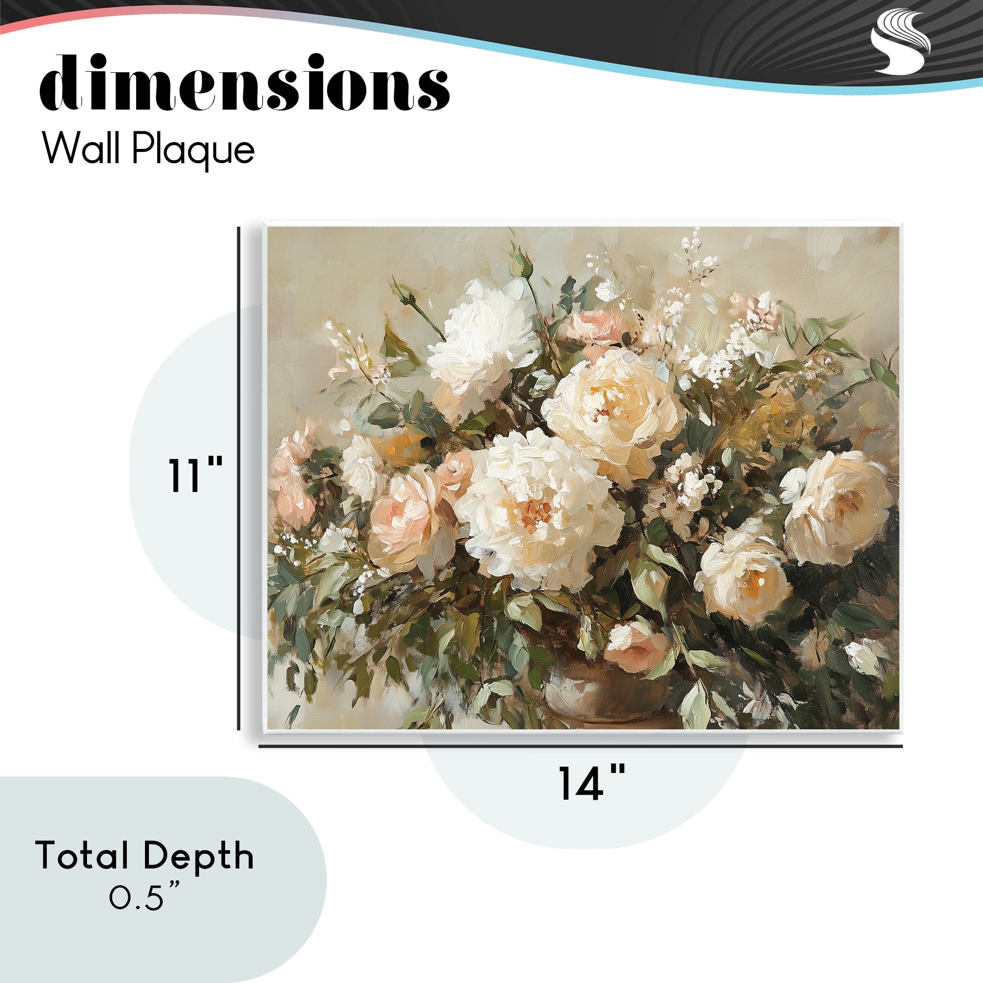 Stupell Industries Secret Garden Arrangement Wall Plaque Art, design by Heidi Kuntz
