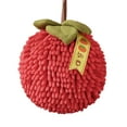thumbnail image 1 of Fuzzy Ball Hand Towel With Hanging Loop For Bathroom Cute Fruit Decorative Ball Towel Soft Absorbent Ball Towel Sets For Kitchen Bathroom, 1 of 5
