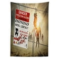 thumbnail image 3 of Ambesonne Zombie Tablecloth Rectangular Table Cover, Dead Man Walking, 60"x90", Multicolor, 3 of 4