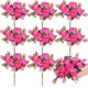 thumbnail image 1 of Nvzi 8 paquetes de flores de peonía artificiales, flores de imitación, ramo de hortensias de seda, estilo vintage para bodas (rosa), 1 of 2