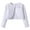 .White, variant on Agkizg Girls Fall Solid Color One Button Cape Sweater with Rhinestone Bow, Long Sleeve Knit Cardigan Jacket for Party and Picture Day, Sizes 2-3 Years