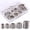 Silver, variant on 60 Pcs Assorted Multi-Purpose Metal Keychain Rings Split Keyrings Flat O Ring for Home Car Keys Attachments Keys Pendants - 20mm, 25mm, 30mm, 35 mm, 38 mm