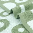 thumbnail image 4 of Unique Bargains 4 Pack Cute Round Geometric Pattern Hand Towel Cotton Towel Green/Brown, 4 of 5