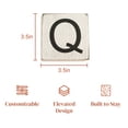 thumbnail image 5 of Stiles Crossword Letter Tiles, Wooden Wall Decor, 3.5 Inch, Rustic, Letter Q, 5 of 7