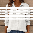 thumbnail image 3 of Chuancc Womens Button Down Shirt Linen Button Up Shirts for Women Long Sleeve Summer Shirt Collared Blouse Linen Tops Yellow 2XL, 3 of 4