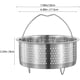 thumbnail image 2 of Cesta de vapor de acero inoxidable para cocina, cesta de vapor para verduras, cesta para cocinar al vapor, cesta para cocinar al vapor con asa para cocinar verduras, pescado y mariscos, colador de, 2 of 4