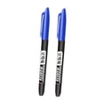 thumbnail image 2 of KLKCMS 2 Permanent Markers Office Painting Waterproof Rocks Oil based Paint Markers Blue, 2 of 9