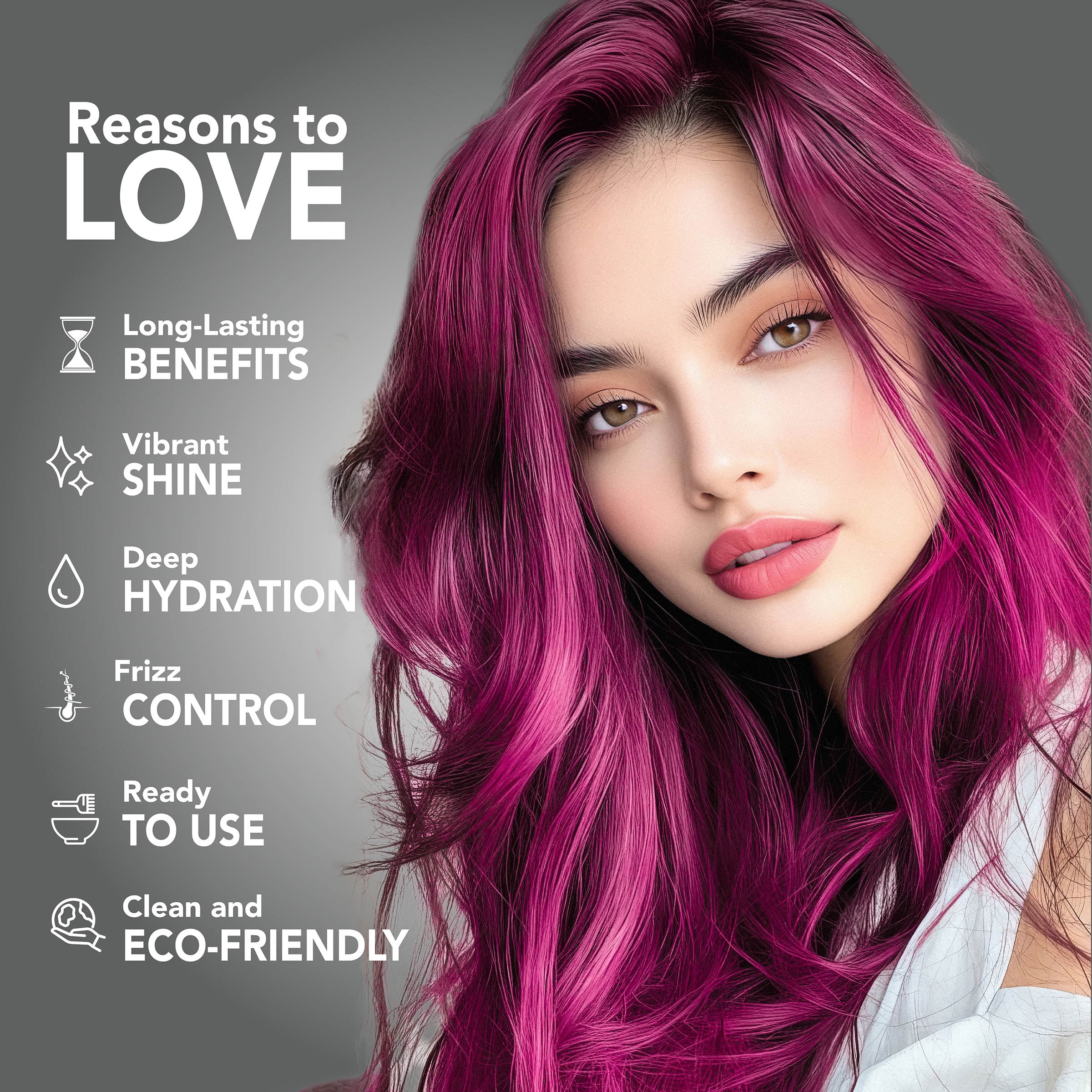 Splat Naturals Conditioning Hair Color, Semi-Permanent Hair Dye, Pink, 6 fl oz Pouch