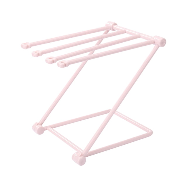 Soporte para paños para lavavajillas, estante de exhibición plegable, almacenamiento multifuncional para lazos para el cabello, estante de exhibición vertical, soporte de almacenamiento