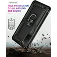 thumbnail image 6 of TechCircle Samsung Galaxy S21+ Case, Ring Holder Kickstand Magnetic Hybrid Rugged Shockproof Cover, Black, 6 of 7