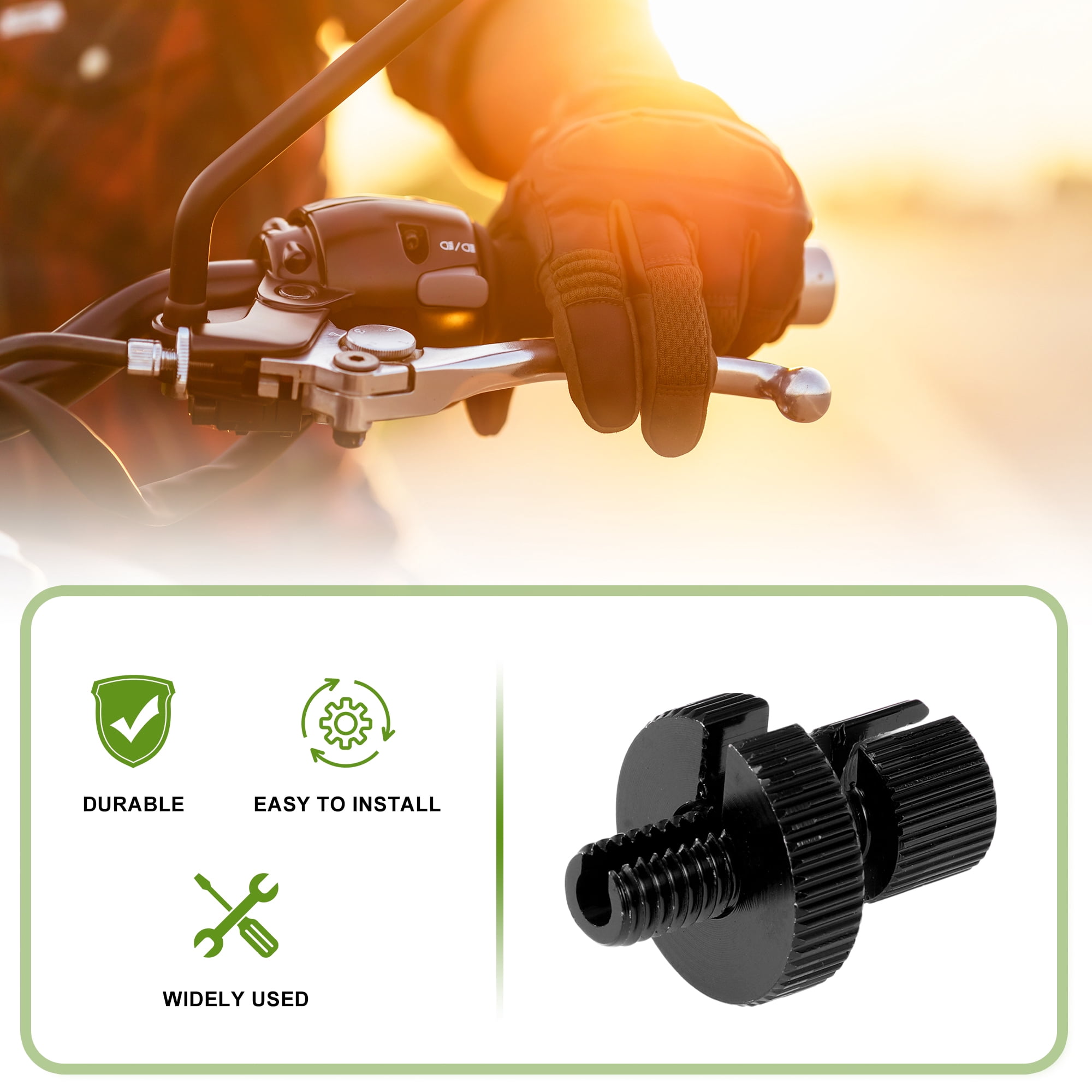 Unique Bargains 4 Pcs Motorcycle Clutch Brake Cable Adjuster Screw Aluminum Alloy M8