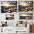 thumbnail image 4 of Designart "Mountain Sunset Wind Turbines View III" Architecture Framed Wall Art - Industrial Yellow Wind Turbines Entryway Framed Wall Art Print, 4 of 6