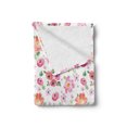 thumbnail image 2 of Pale Pink Soft Flannel Fleece Throw Blanket, Watercolor Style Rural Meadow Floral Pattern Inspired by Fresh Spring Nature, Cozy Plush for Indoor and Outdoor Use, 70" x 90", Multicolor, by Ambesonne, 2 of 5