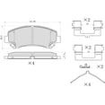 thumbnail image 5 of Winstop Brake Pad Set, Front WS.1374.0.C, Nissan Maxima 2014-2009, 5 of 5
