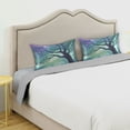 thumbnail image 3 of Yayeee Pillowcase Queen Size Set of 2 Satin Wrinkle Resistant Pillow Case, Moonlight Forest, 3 of 7