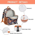 thumbnail image 5 of Mandala Inspired Backpack - Waterproof Ergonomic School Bag with Adjustable Strap Loops, 5 of 5