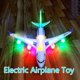 thumbnail image 5 of Avión de juguete eléctrico para niños con luces y música, sonidos de motor realistas, función de movimiento y canto, requiere 3 pilas AA (no incluidas), 5 of 5