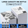 thumbnail image 4 of Botellas de recarga de tinta TOAIEPO Black 522 para impresoras Eco ET, 4 of 7